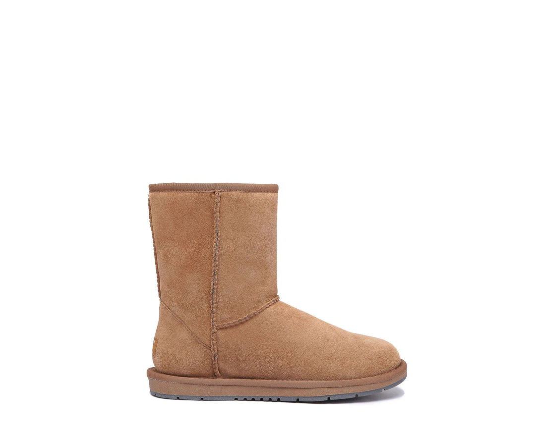 Ugg Australian Shepherd Short Classic Suede | Cow Suede Upper - Women - UGG Boots - Chestnut