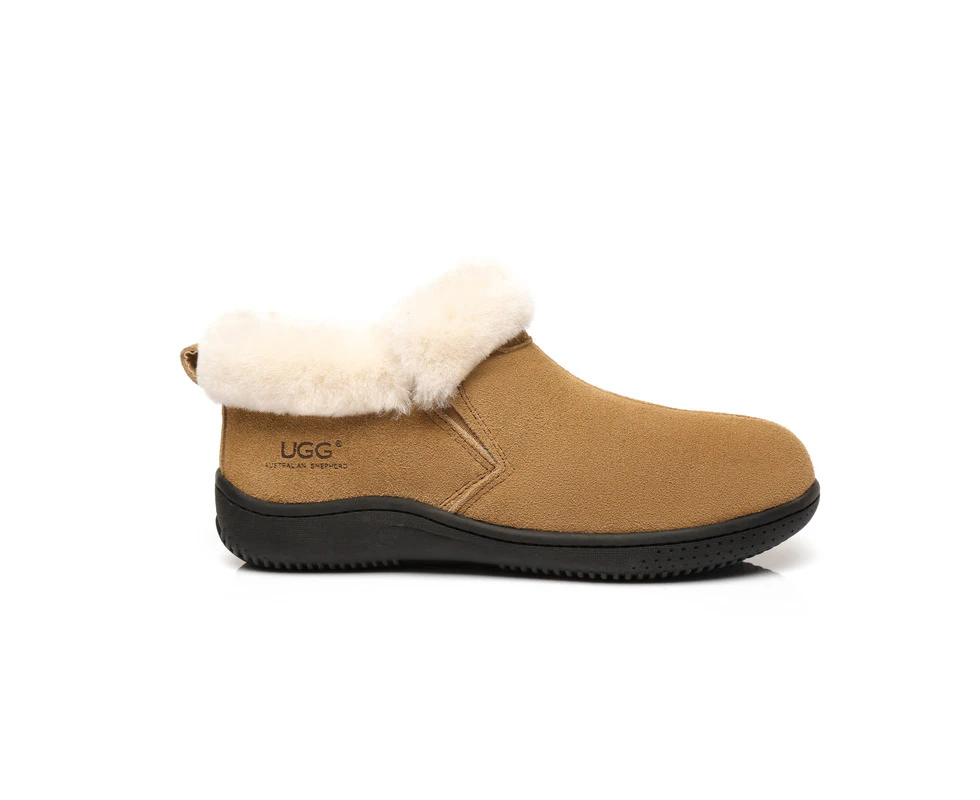 Ugg Australian Shepherd Daley Slipper | Cow Suede Upper - Women - House Shoes - Chestnut