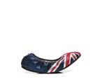 Tarramarra Vicky | Fiber Upper - Women - Loafer Oxfords Flats - Red/ White/Blue Glitter