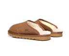 Ugg Australian Shepherd Bred Slipper | Cow Suede Upper - Men - House Shoes - Chestnut