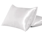 CleverPolly  Satin Pillowcase 2-Pack - White