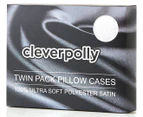 CleverPolly  Satin Pillowcase 2-Pack - White