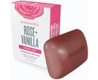 2x Schmidt's Rose/ Vanilla Exfoliating Face/Body Natural Soap Bar w/Vanilla Bean 2