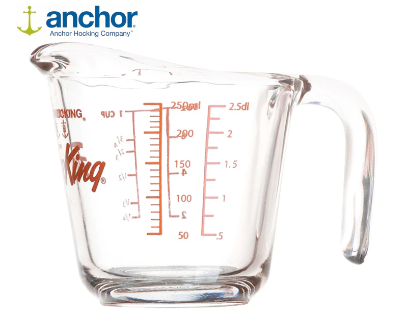 FIRE KING GLASSWARE MEASURING CUPS-ANCHOR