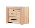 Nora Messmate Timber Bedsite Table with Drawers