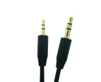 2.5mm Male 3Pole to 3.5mm Male Record Car AUX Audio Cord Headphone Connect Cable 1M