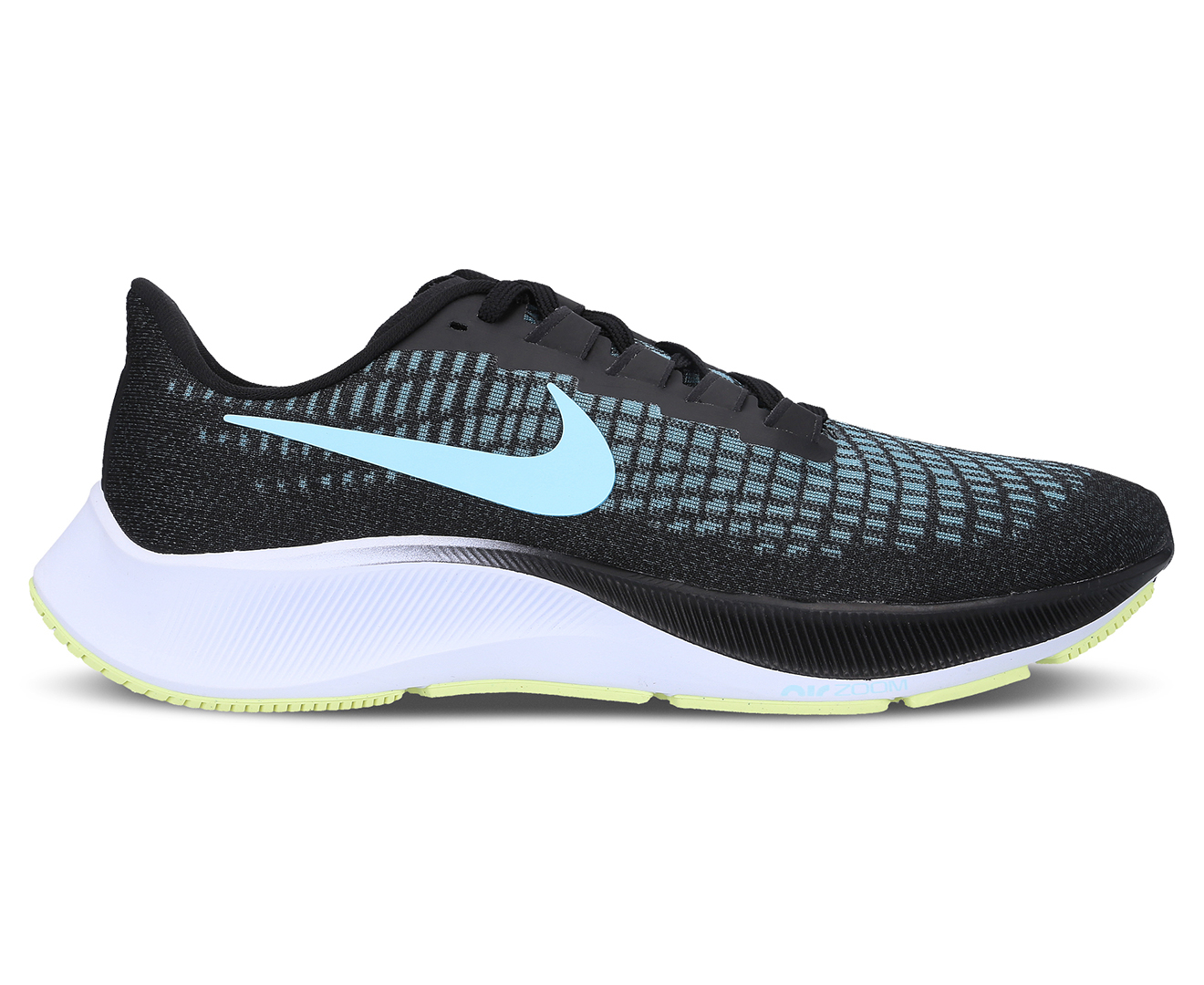 Nike Women's Air Zoom Pegasus 37 Running Shoes - Black/Volt/White/Ice ...