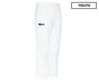 BLK Youth Boys' Cricket Pants - White