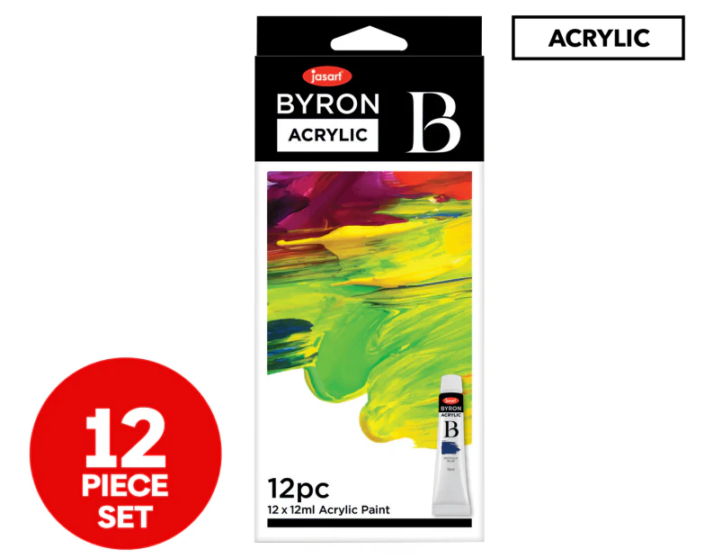 Jasart Byron Acrylic Paint Set 12-Pack