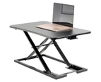 Pago Heavy Duty Slim Sit Stand Desk - Black