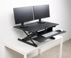 Pago Command Ultra Heavy Duty Sit Stand Desk - Black