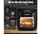 Costway Air Fryer Oven, All-in-1 Multifunctional Kitchen Healthy Cooker, Oil Free Electric Convection Oven Low Fat, 10L