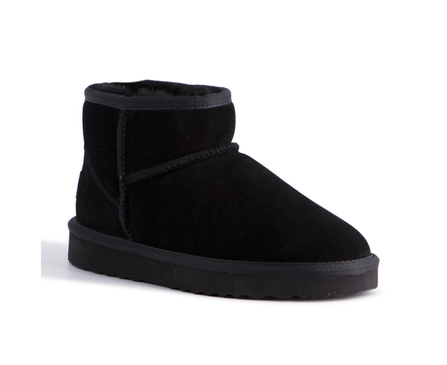 Aus Wooli Ugg Bondi Short Sheepskin Ankle Boot - Black