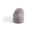 Aus Wooli Ugg Sydney Unisex Sheepskin Wool Slippers - Grey