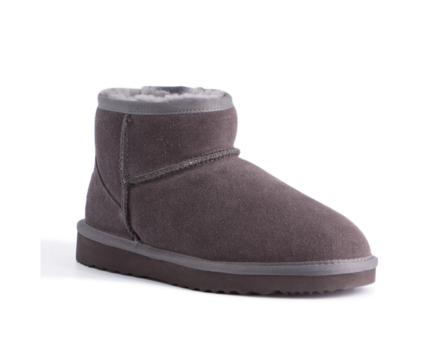 Aus Wooli Ugg Bondi Short Sheepskin Ankle Boot - Grey