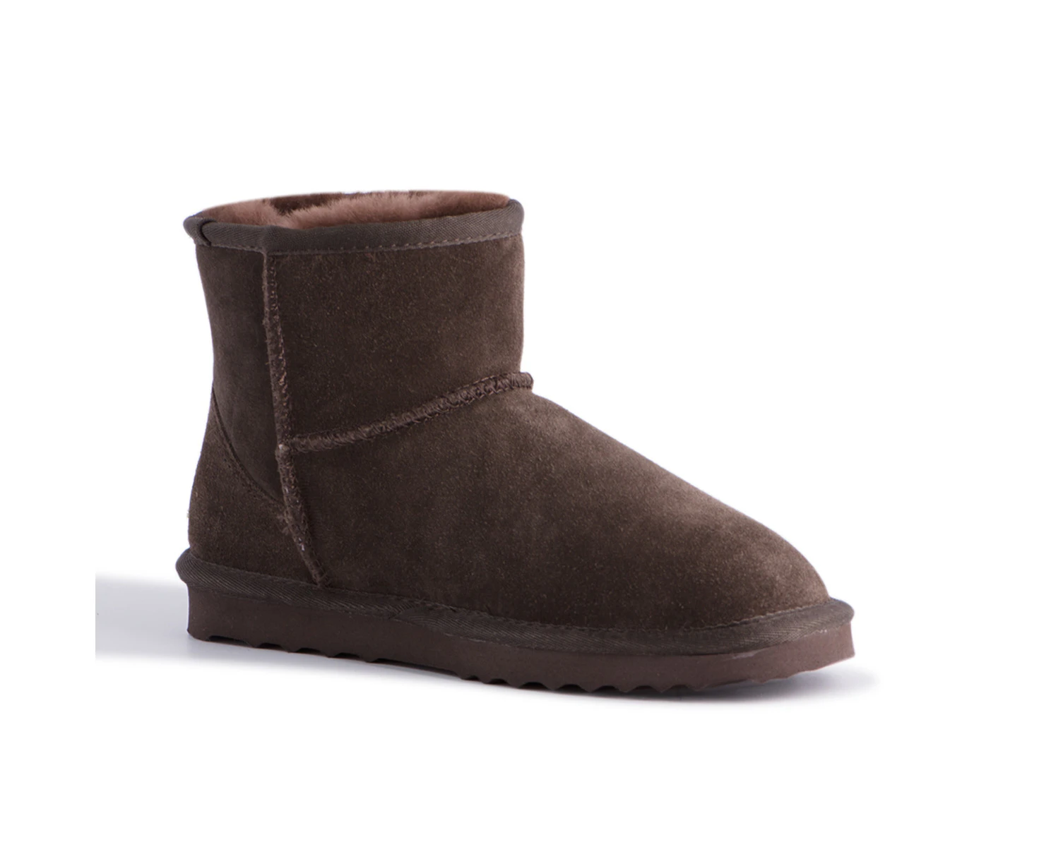 Aus Wooli Ugg Bondi Short Sheepskin Ankle Boot - Brown