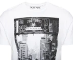 Zoo York Men's Welcome To ZY Tee / T-Shirt / Tshirt - White
