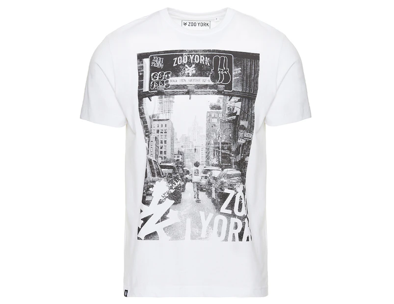 Zoo York Men's Welcome To ZY Tee / T-Shirt / Tshirt - White