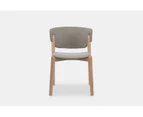 Fantaci Olso Solid Birchwood Dining Chair - Grey