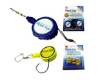 Hook-Eze Knot Tying Tool (Combo Pack)/Combo (Original & Large) - 2 x Twin Packs/Yellow/Dark Blue