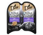 Dine Perfect Portions Wet Cat Food Pate Entree w/ Gourmet Turkey 24 x 75g