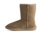 Aus Wooli Ugg Cronulla Mid Calf Sheepskin Boot - Brown