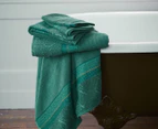 PIP Studio Soft Zellige Cotton Towel - Green
