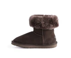 Aus Wooli Ugg Cronulla Mid Calf Sheepskin Boot - Brown