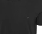 Emporio Armani Men's Crew Neck Tee / T-Shirt / Tshirt 3-Pack - Black