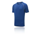 Higher State Mens Short Sleeve Running T Shirt Tee Top 2.0 - Blue Sports