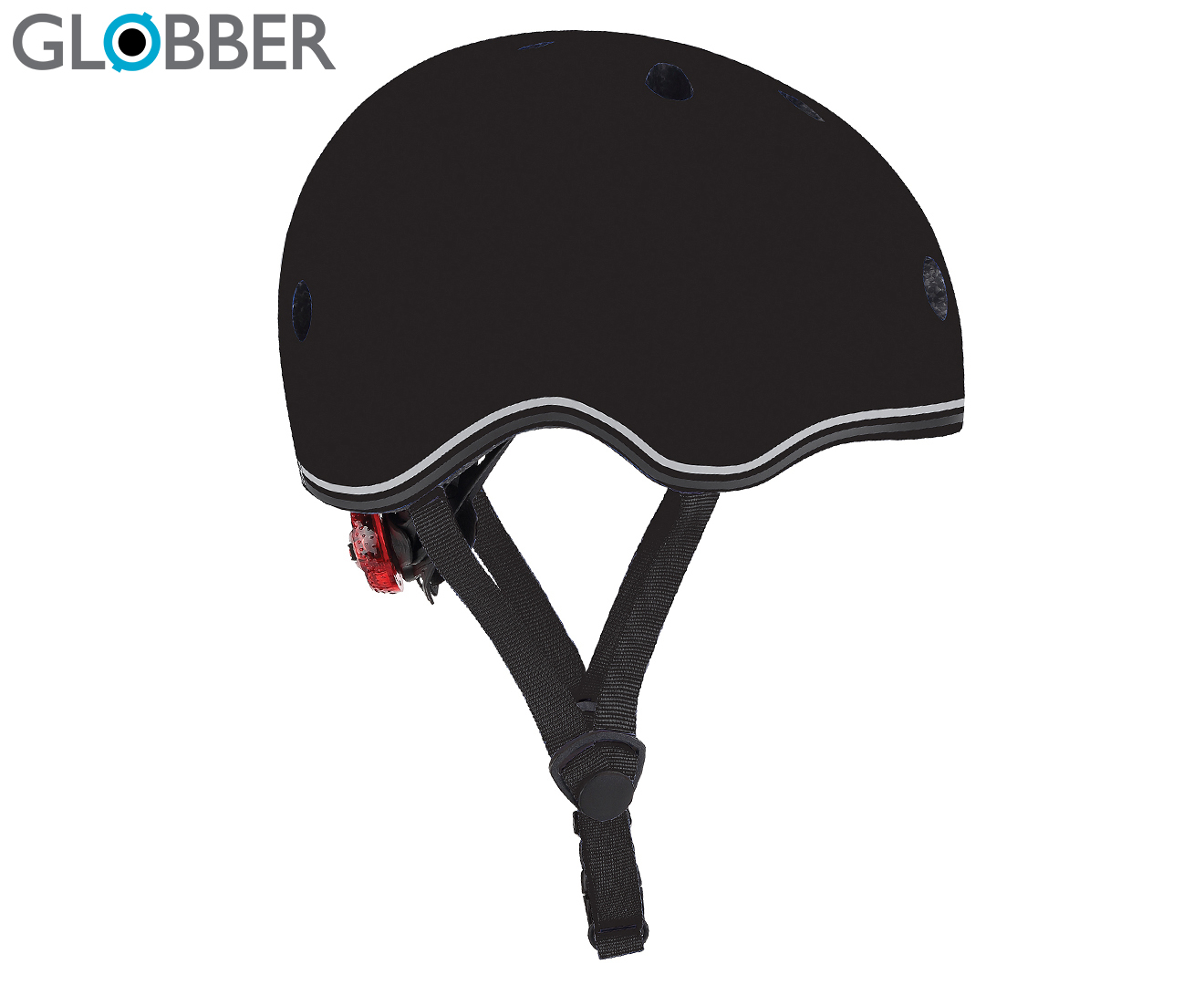 Globber Xs S Go Up Lights Helmet Black Nz