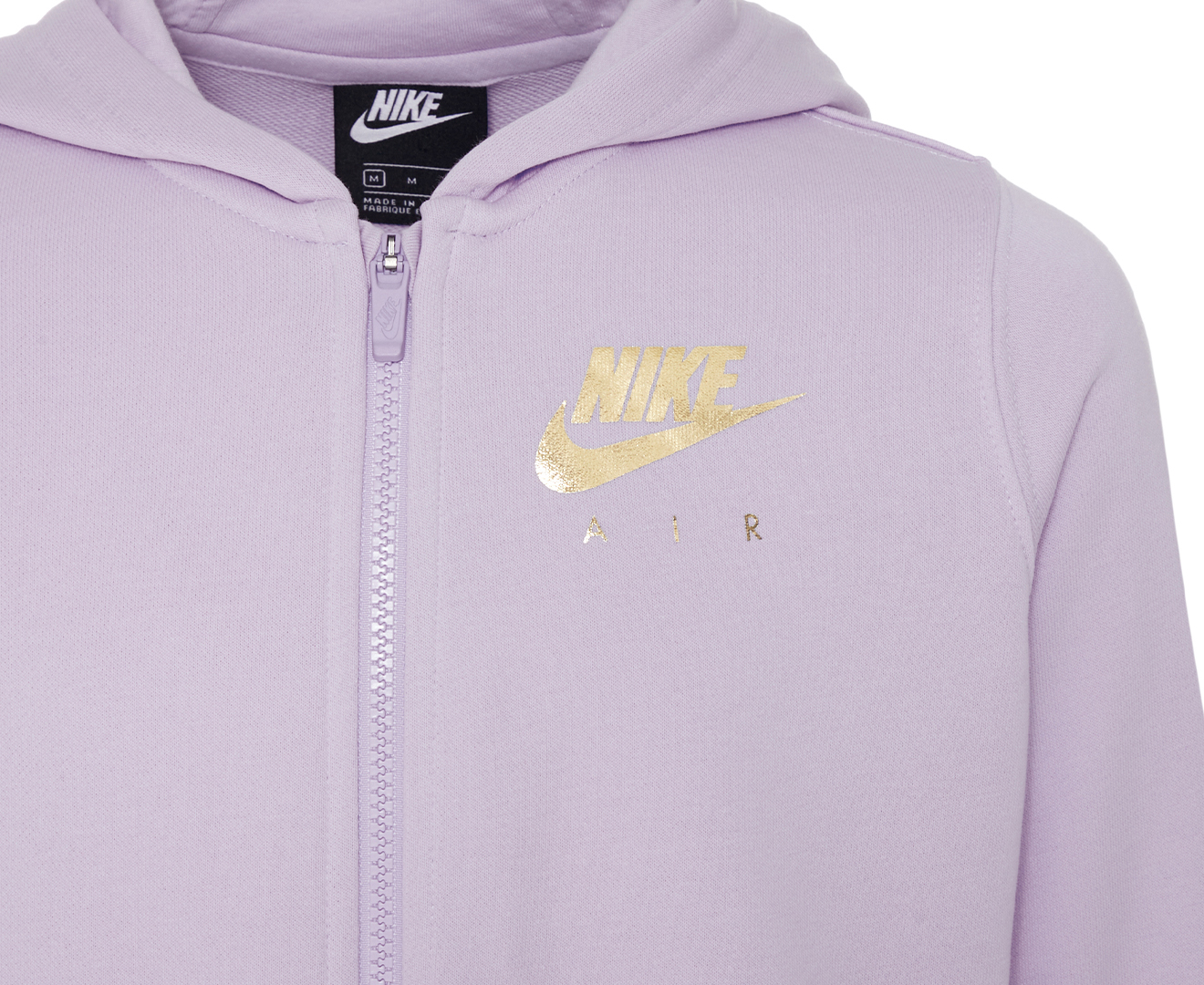 Nike Sportswear Youth Girls' Air Full Zip Hoodie - Lavender Mist ...