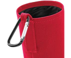 Quadra Water Bottle And Fabric Sleeve Holder (Classic Red) - BC3781