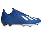 Adidas Men's X 19.3 Firm Ground Football Boots - Royal Blue/Cloud White/Core Black