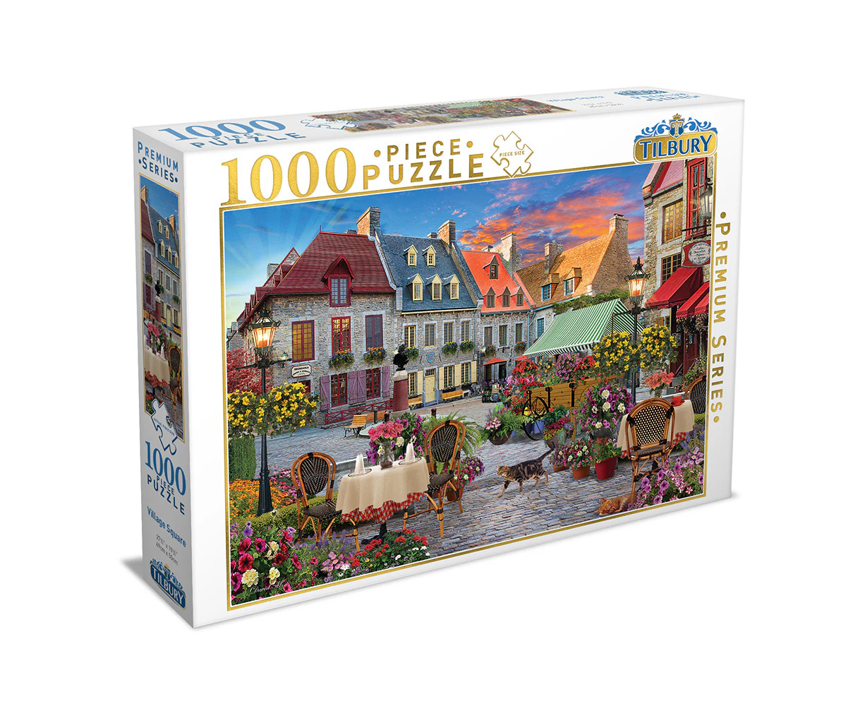 1000pc Tilbury Kids/Family/Teen Village Square 69x50cm Jigsaw Puzzle Toys 8y+