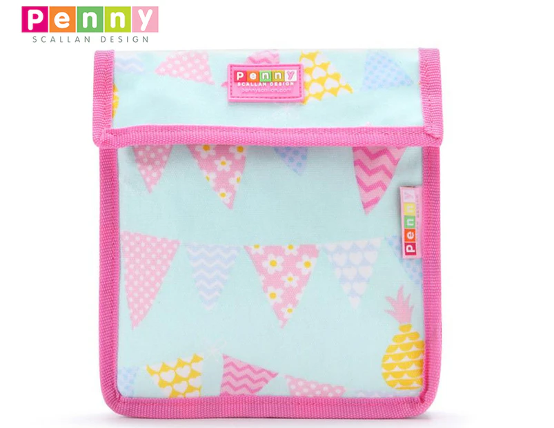 Penny Scallan Kids' Pineapple Bunting Snack Bag - Mint/Pink