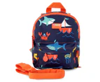 Penny Scallan Anchors Away Mini Backpack w/ Rein - Navy Blue