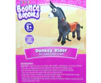 KidsGro Bounce Buddies Kids Ride On Push Toy w/Wheels Donkey Rider 3y+