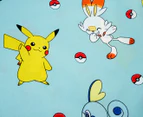 Pokemon Jump Single Bed Quilt Cover Set - Blue/Yellow