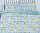 Pokemon Jump Double Bed Quilt Cover Set - Blue/Yellow