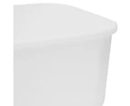 Anko by Kmart Small Plastic Storage Box w/ Lid - White