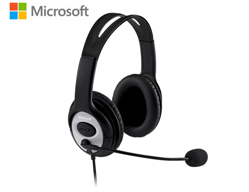Microsoft LX-3000 LifeChat USB Headset - Black