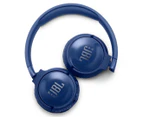 JBL Tune 600BTNC Wireless Noise-Cancelling Headphones - Blue