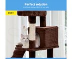 PaWz 211CM Cat Scratching Post Tree Gym House Condo Furniture Scratcher Tower - Brown