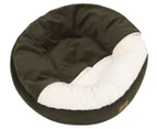 Charlie's Cushioned Snookie Pet Bed - Olive