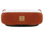 Charlie's Cushioned Snookie Pet Bed - Terracotta