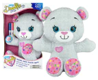 Tomy Doodle Bear 25th Anniversary Soft Kids/Children Toy 3y+ Grey/Pink
