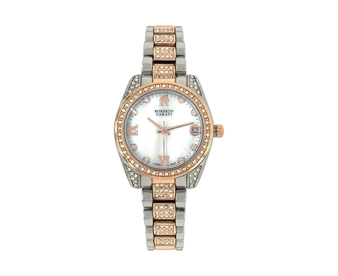 Roberto Carati Luna Rose and Silver Watch