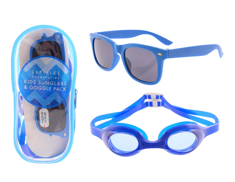 Freckles Kids' Sunglass & Goggle Value Pack - Blue