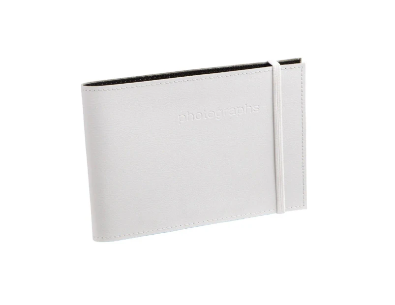 Citi Leather Album 5x7 - 60Pht - White - White